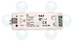 Приемник для диммера Q&F 1-зона 8А V1 12/24V (для RT1, RS1, RT8, R1-1) 2436