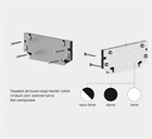 Заглушка торцевая для световой линии SLOTT 2.0 белый/чёрный 2329